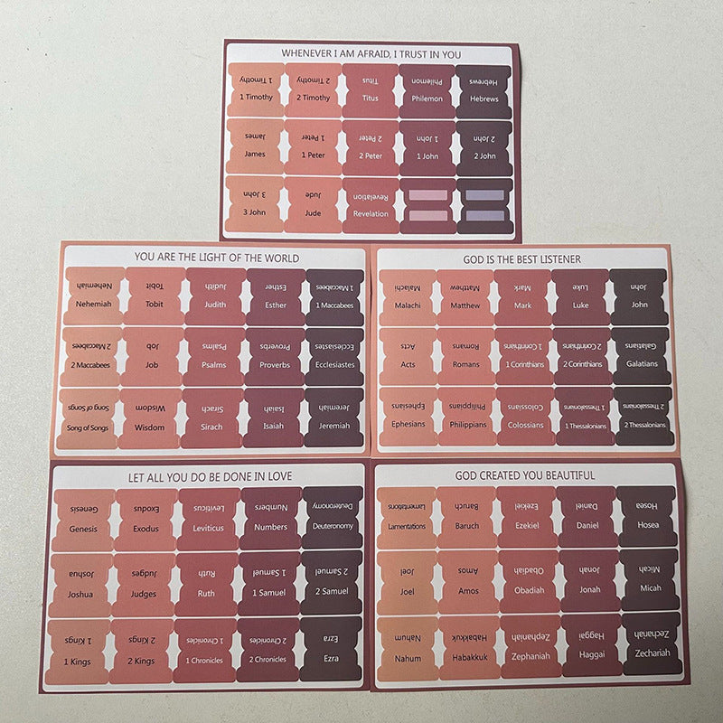 Bible Index Label Cross Design