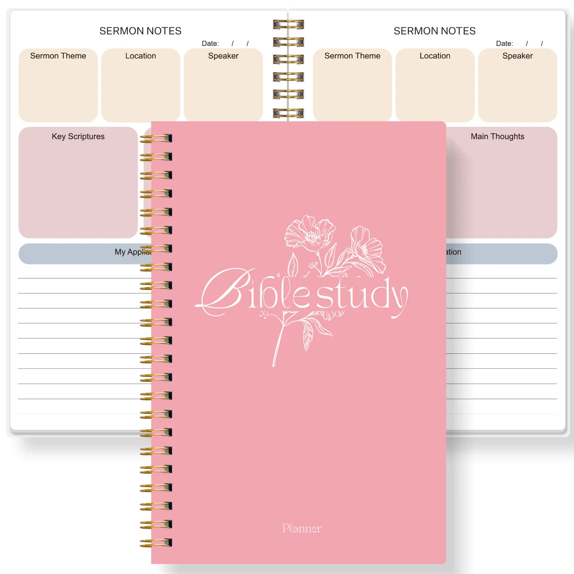 Daily Bible Study Journal - S.O.A.P. Method Bible Study Church Notebook, Daily Devotional Notebook Prayer Journal Note Taking