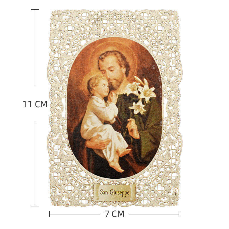 Hollow Lace Icon Bible Paper Bookmarks