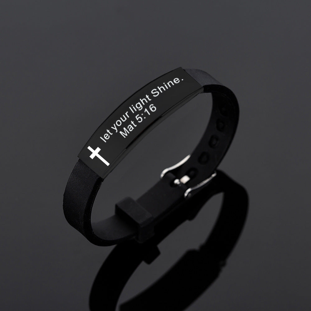 The new bible silicone bracelet
