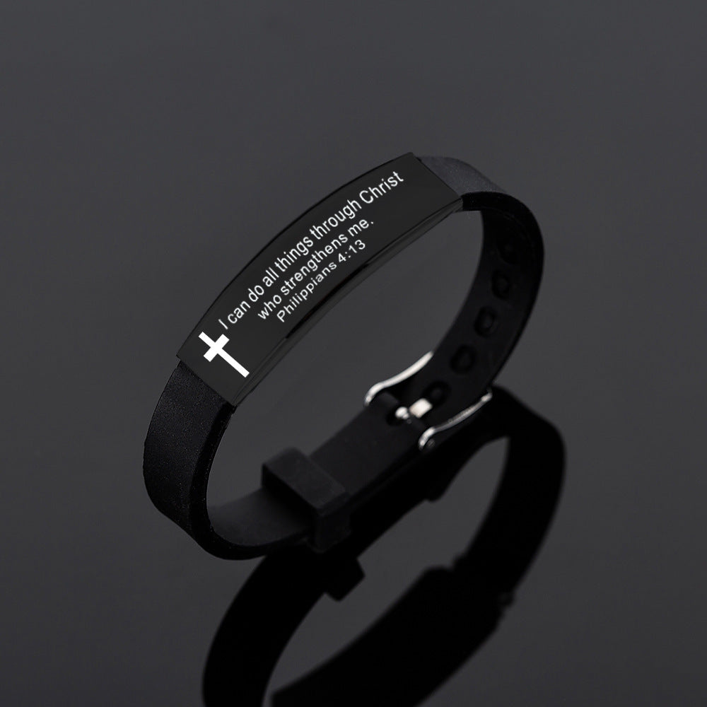 The new bible silicone bracelet