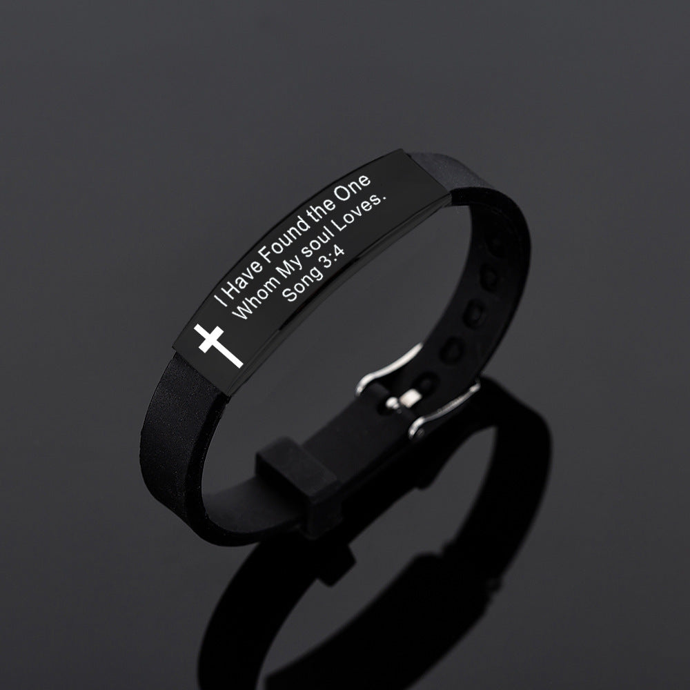 The new bible silicone bracelet
