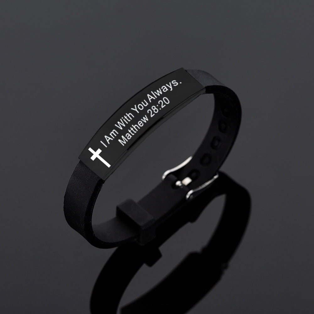 The new bible silicone bracelet