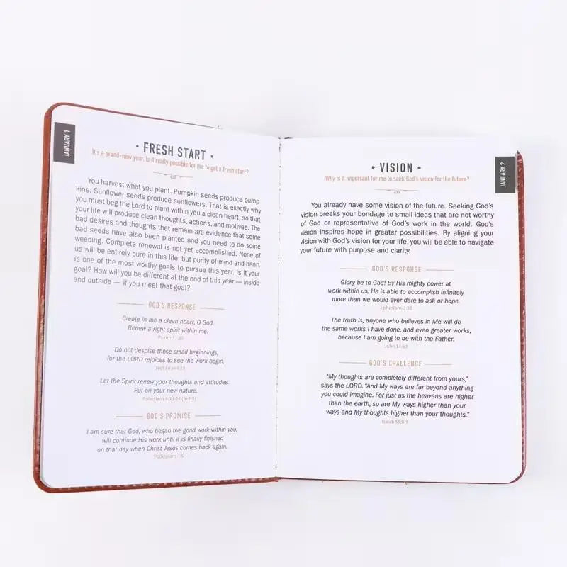 One Minute With God For Men: 365 Daily Devotional Book Daily Bible Reading & Prayer Planner With 365 Prompts Christian Gift
