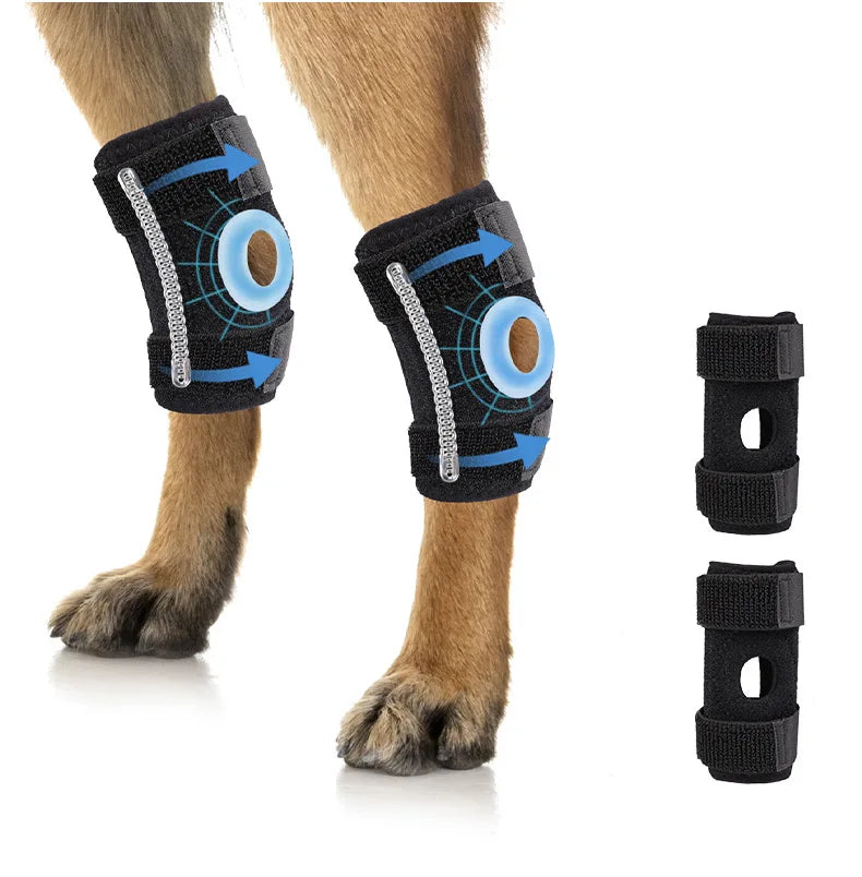 Pet Dog Knee Joint Protector - Patella Guard - Aid in Recovery - Ligament and Joint Dislocation Protection