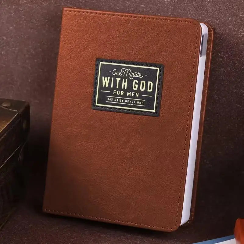 One Minute With God For Men: 365 Daily Devotional Book Daily Bible Reading & Prayer Planner With 365 Prompts Christian Gift