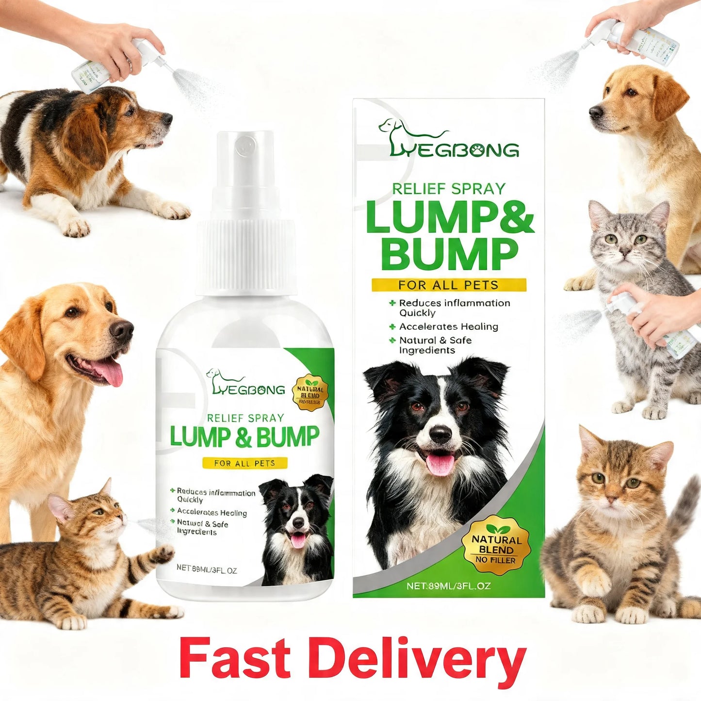 89ML Anti Itch Spray For Dogs Dogs Pets Relief Spray For Irritated Skin Dogs Pets Itching Skin Relief Safe Soothing Pet Allergy