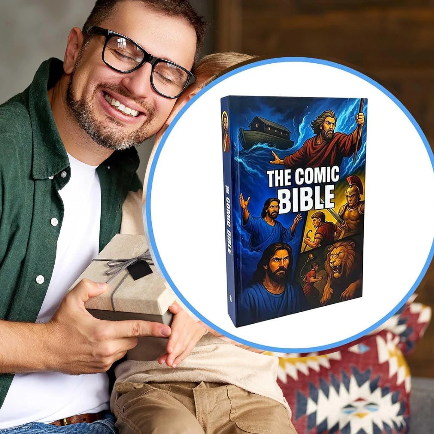 The Comic Bible for All Ages, New Full-Color Illustrated Bible Comic Book, from Genesis to Revelation with Complete, Christian G