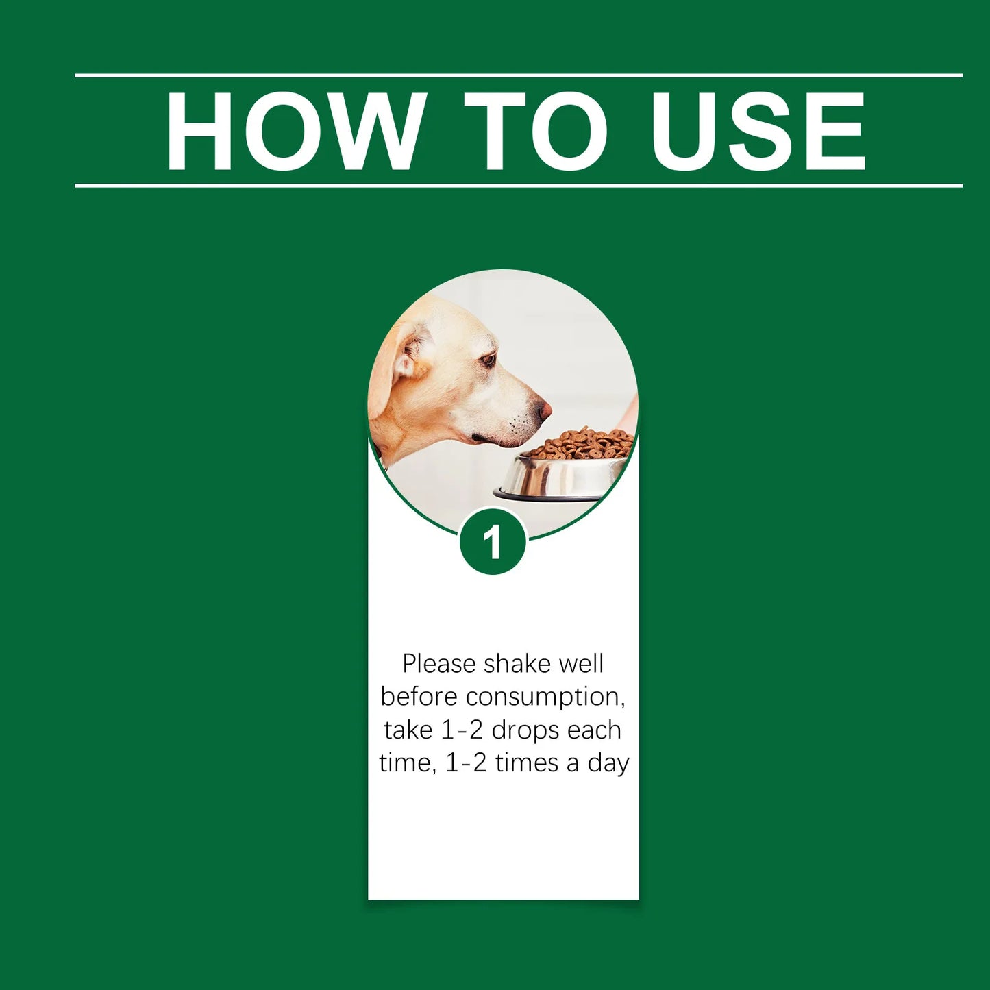 YEGBONG Natural Antibiotic for Dogs Care Daily Protection Regulate Metabolism Boost Immunity Gentle Dog Dietary Supplement 60ml