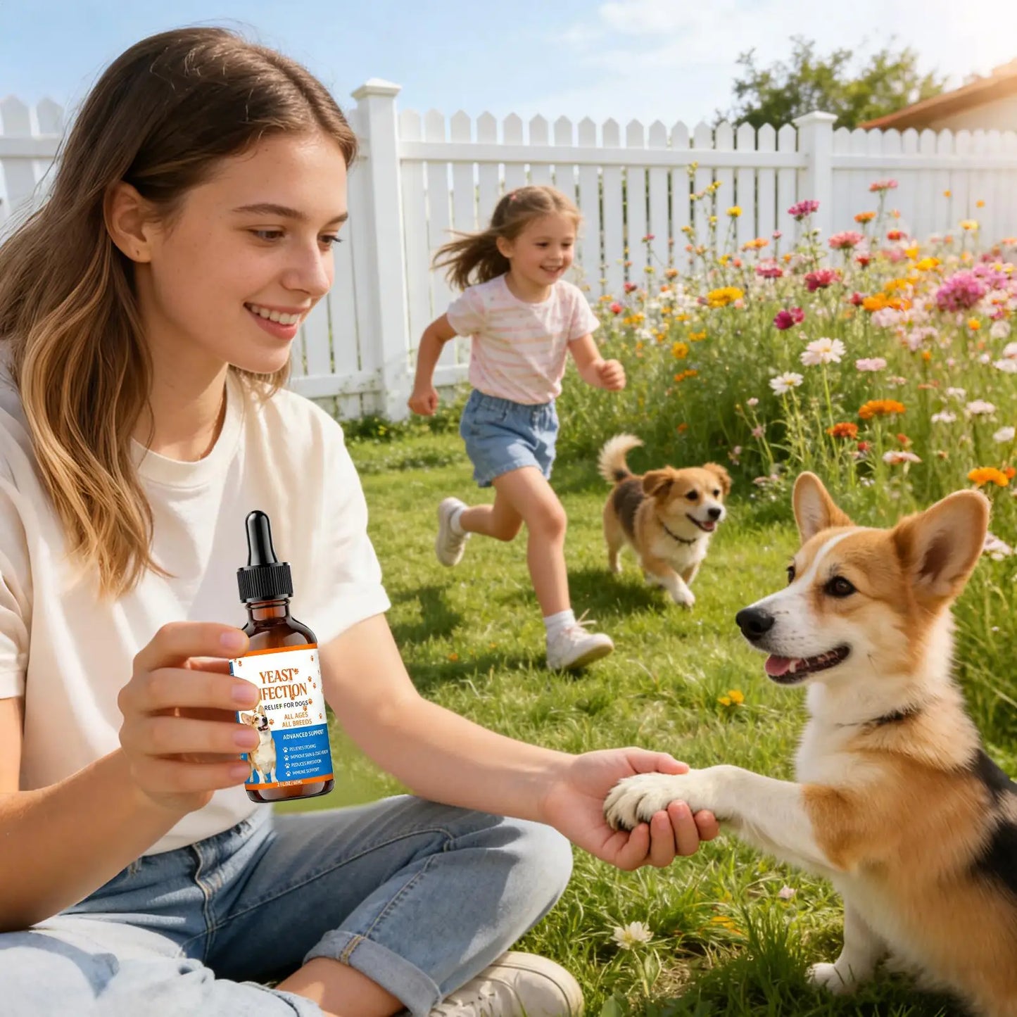 Dog Anti Itch Natural Drops 60ml Itchy Skin Relief Care Dry Skin Health Daily Grooming Supplies Suitable for dogs of all sizes