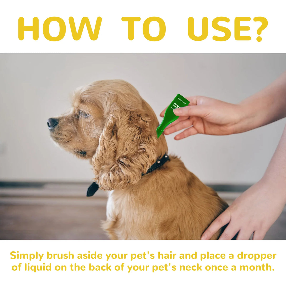 pet flea and tick drops anti-itching