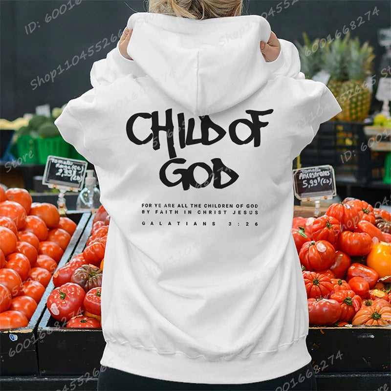 I Am A God Child Hoodie – Christian Prayer Sweatshirt for Women