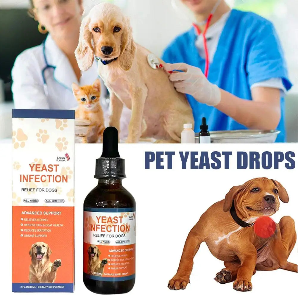 pet yeast drops supplement for digestive health