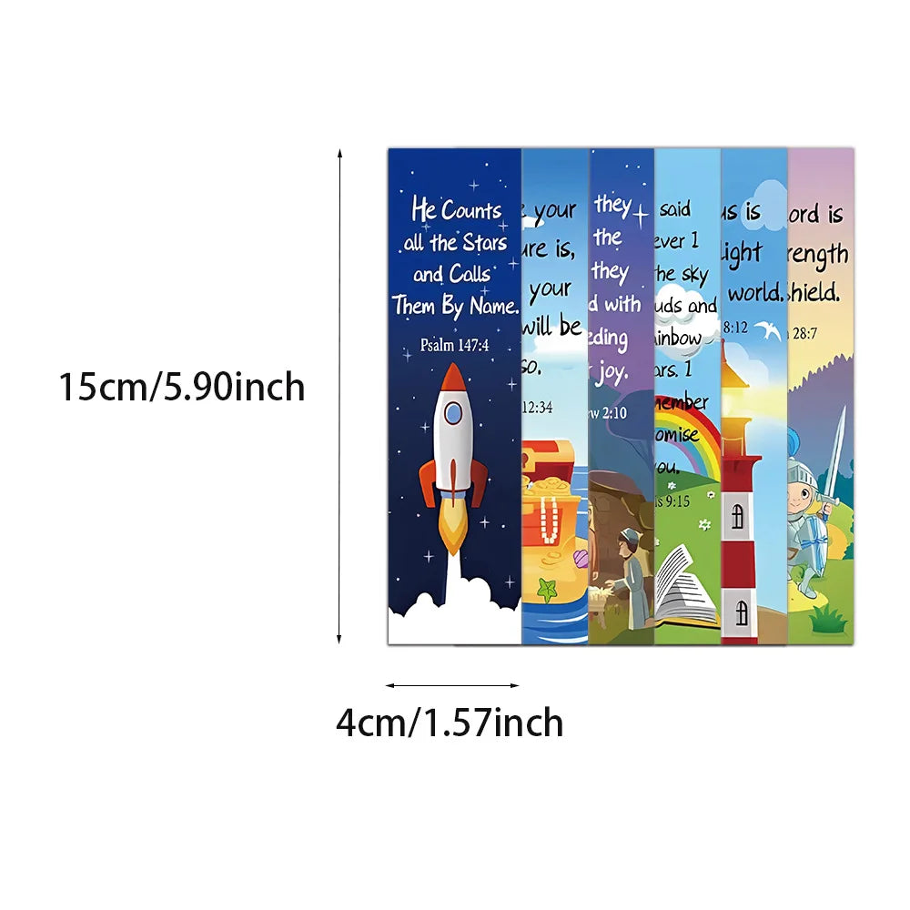30Pcs Christian Bookmarks Church Bible Verse Bookmarks DIY Art Creative Material Reading Paper Bookmark