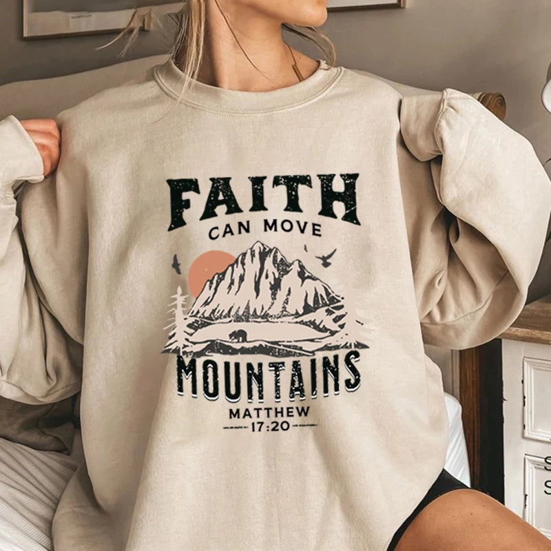 Christian Bible Verse Jesus Faith Sweatshirt Hoodie – Religious Christian Apparel for Women
