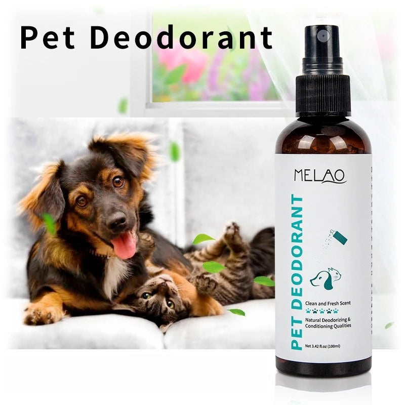 100ml Safe Natural Gentle Pet Odor Eliminator Perfume Spray for Dogs Cats Home Pet Care Long Lasting Fragrance