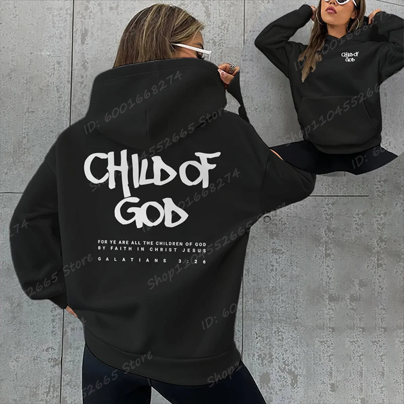 I Am A God Child Hoodie – Christian Prayer Sweatshirt for Women