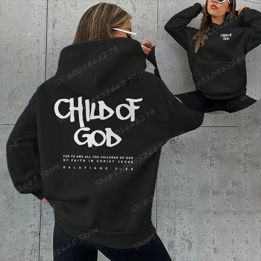 I Am A God Child Hoodie – Christian Prayer Sweatshirt for Women