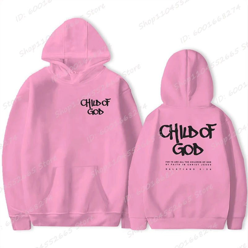 I Am A God Child Hoodie – Christian Prayer Sweatshirt for Women