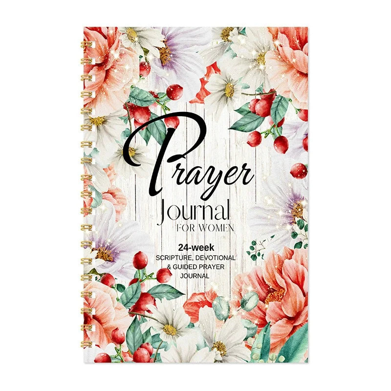 Prayer Journal For women 24 Week Scripture Devotonal & Guider Prayer Journal Book The Bible In A Year Notebook