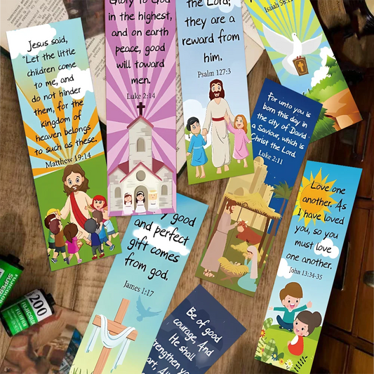 30pcs church bookmarks bible verses religious quotes decorative student reading books office supplies markers message cards