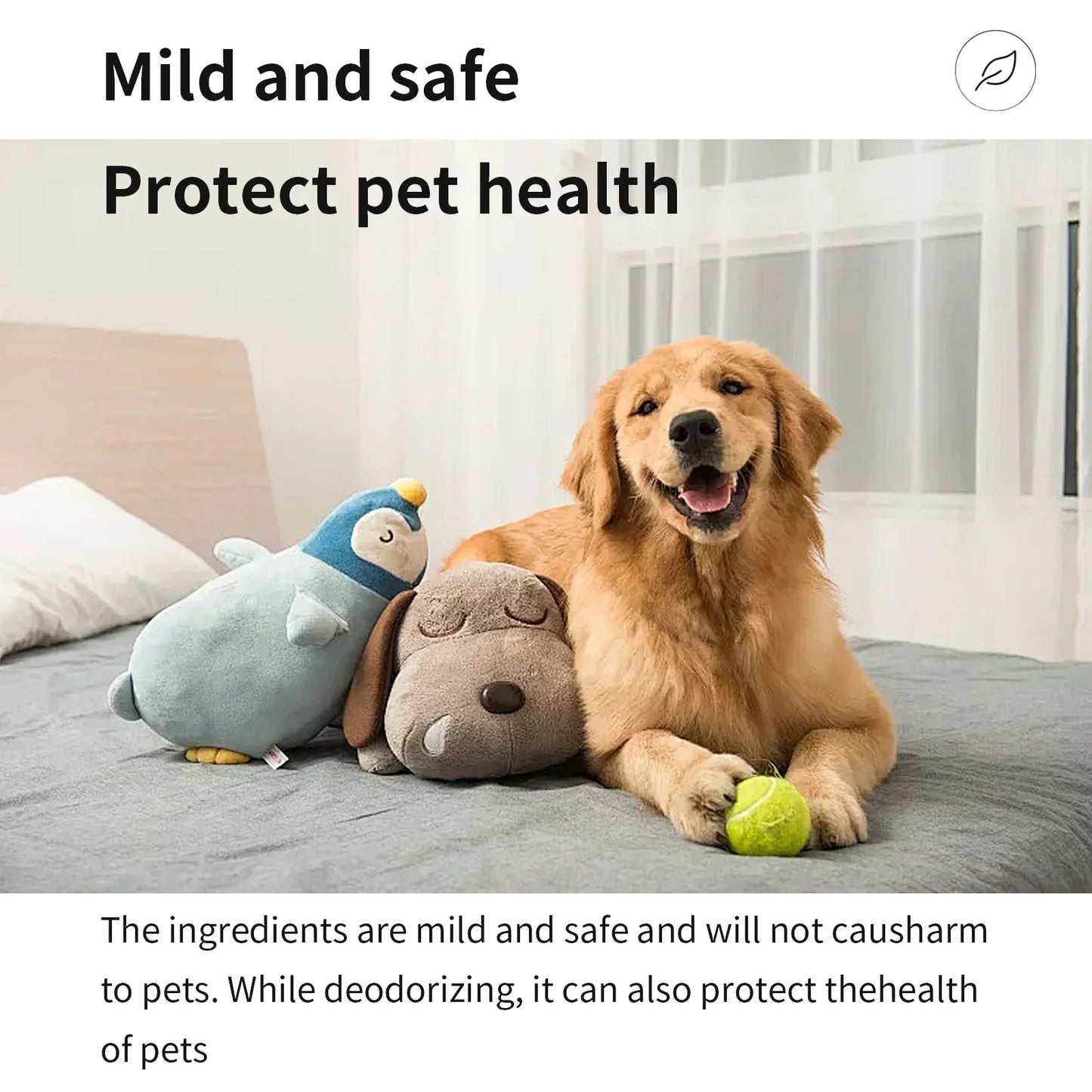 Pet Odor Cleaner Deodorizer Natural Formula Scent Eliminates Urine Smells Long Lasting Air Freshening Dog Deodorizing Liquid