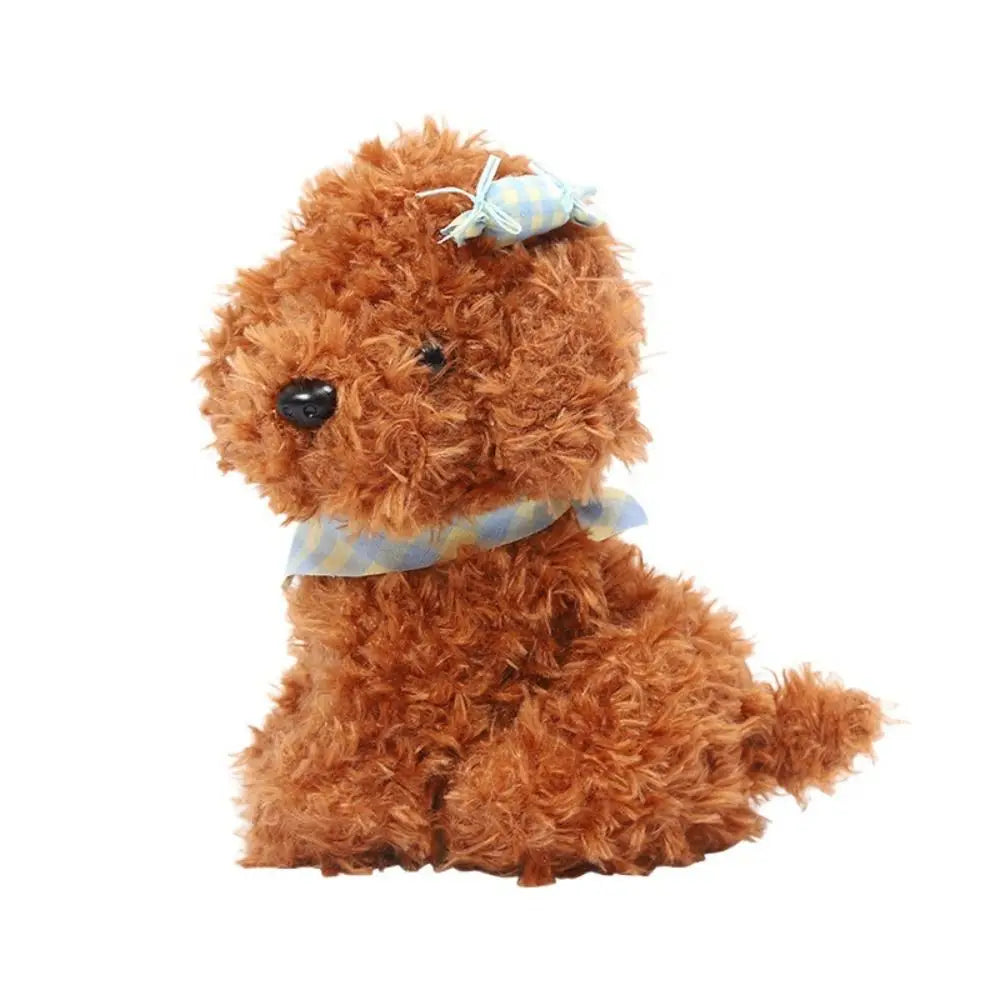 Curly Hair Dog Plush Toy Baby Appease Puppy Doll Stuffed Dog Doll Stuffed Animals 25CM Simulation Dog Plush Home Decor