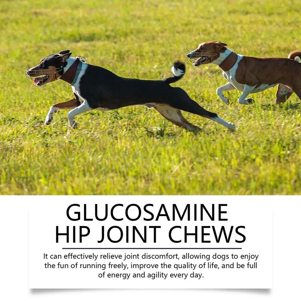 Pet Joint Care Soft Chews 80 Tablets Glucosamine Chondroitin Supplement for Dogs to Support Joint Mobility, Flexibility Health