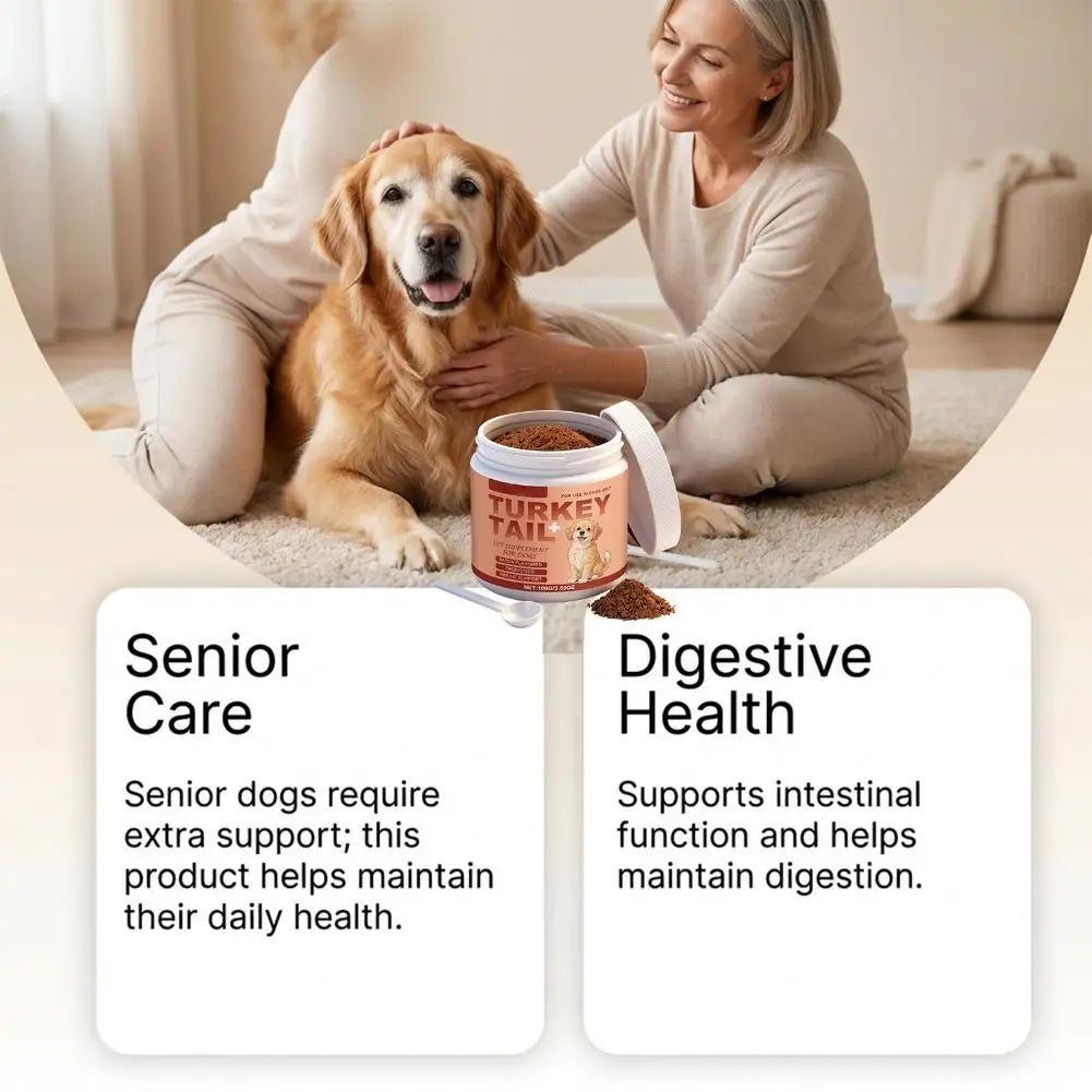 100g Dog Probiotics Immune Support Agent Elderly Dog Maintenance Joint Intestinal Skin Care Bacon Flavored Pet Health Supplement