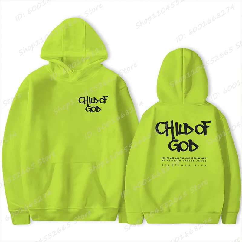 I Am A God Child Hoodie – Christian Prayer Sweatshirt for Women
