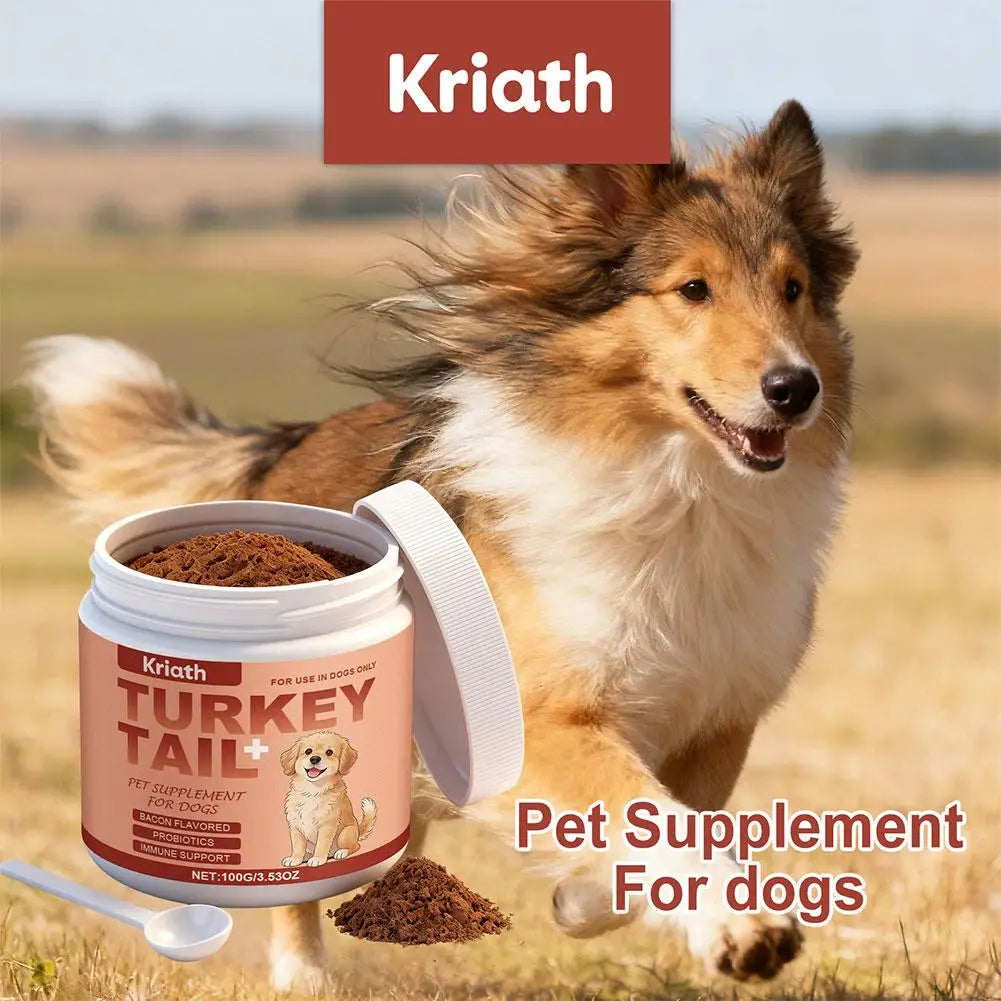 100g Dog Probiotics Immune Support Agent Elderly Dog Maintenance Joint Intestinal Skin Care Bacon Flavored Pet Health Supplement