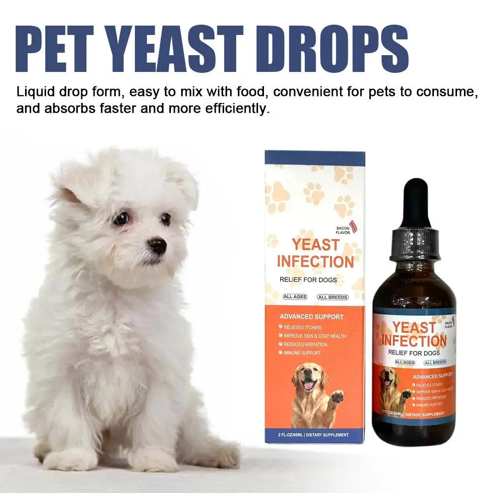 pet yeast drops supplement for digestive health