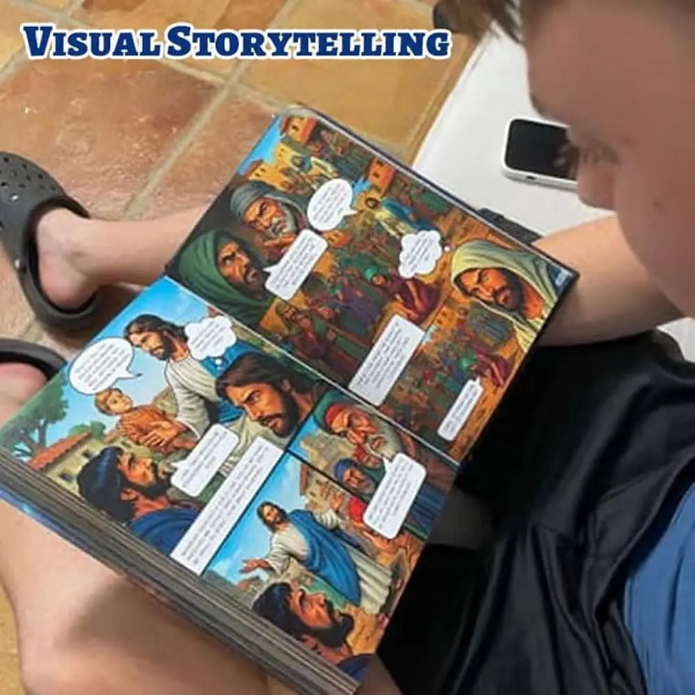 The Comic Bible for All Ages, New Full-Color Illustrated Bible Comic Book, from Genesis to Revelation with Complete, Christian G