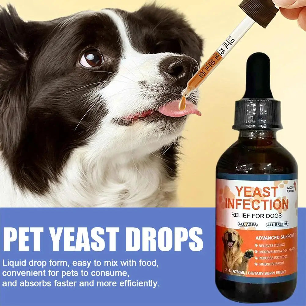 pet yeast drops supplement for digestive health