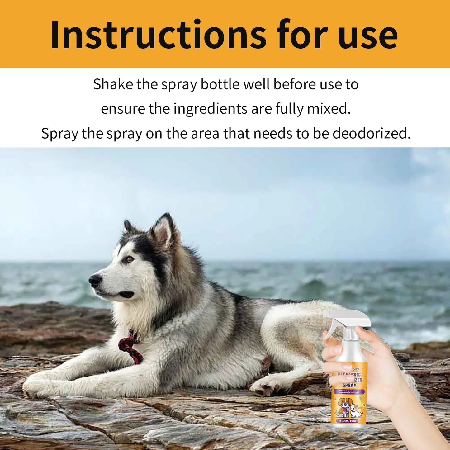 Pet Odor Cleaner Deodorizer Natural Formula Scent Eliminates Urine Smells Long Lasting Air Freshening Dog Deodorizing Liquid