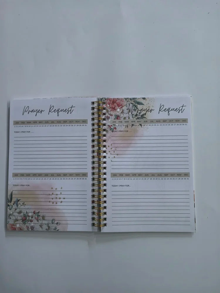 Prayer Journal For women 24 Week Scripture Devotonal & Guider Prayer Journal Book The Bible In A Year Notebook