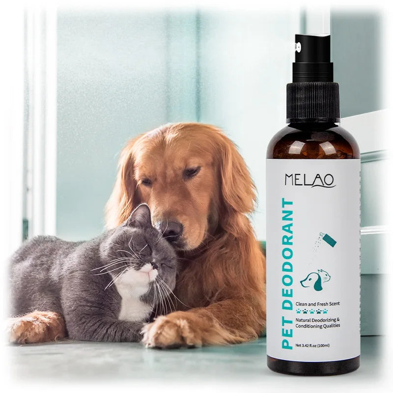 100ml Safe Natural Gentle Pet Odor Eliminator Perfume Spray for Dogs Cats Home Pet Care Long Lasting Fragrance