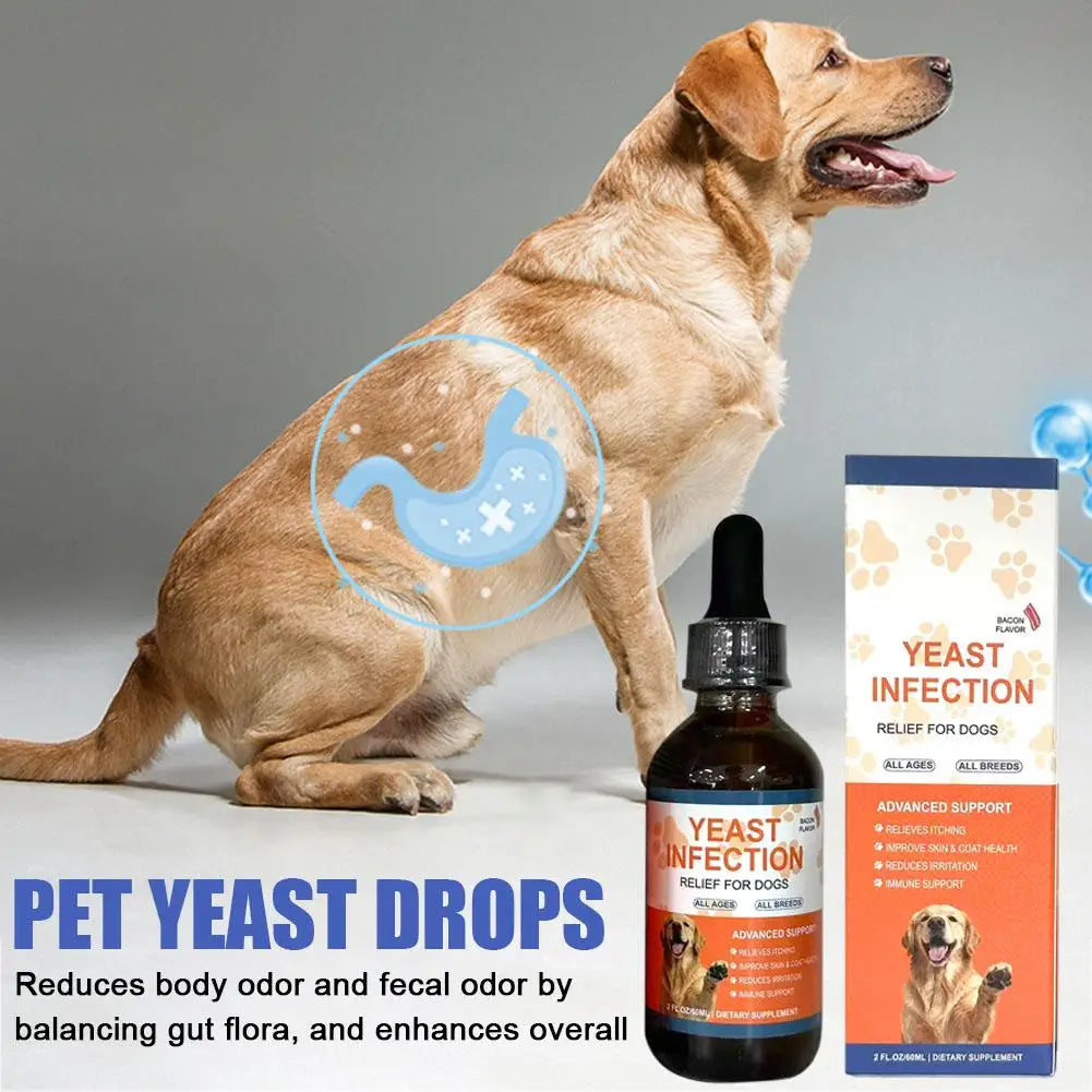 pet yeast drops supplement for digestive health