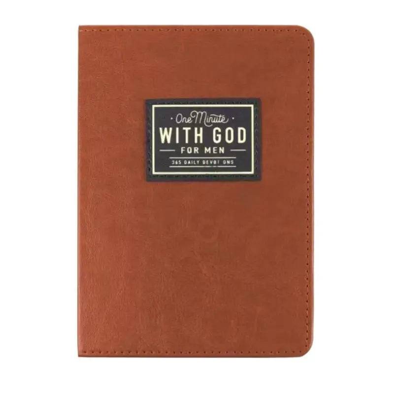 One Minute With God For Men: 365 Daily Devotional Book Daily Bible Reading & Prayer Planner With 365 Prompts Christian Gift