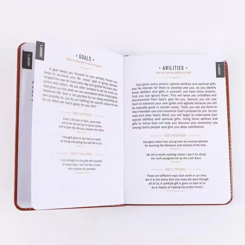 One Minute With God For Men: 365 Daily Devotional Book Daily Bible Reading & Prayer Planner With 365 Prompts Christian Gift