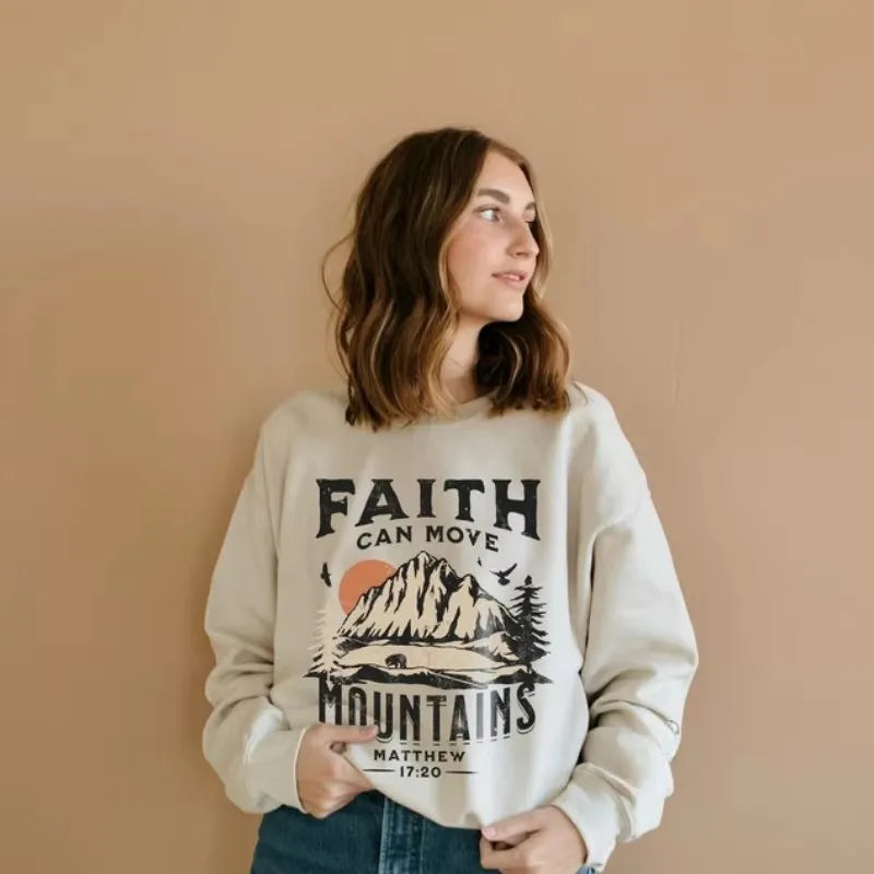 Christian Bible Verse Jesus Faith Sweatshirt Hoodie – Religious Christian Apparel for Women