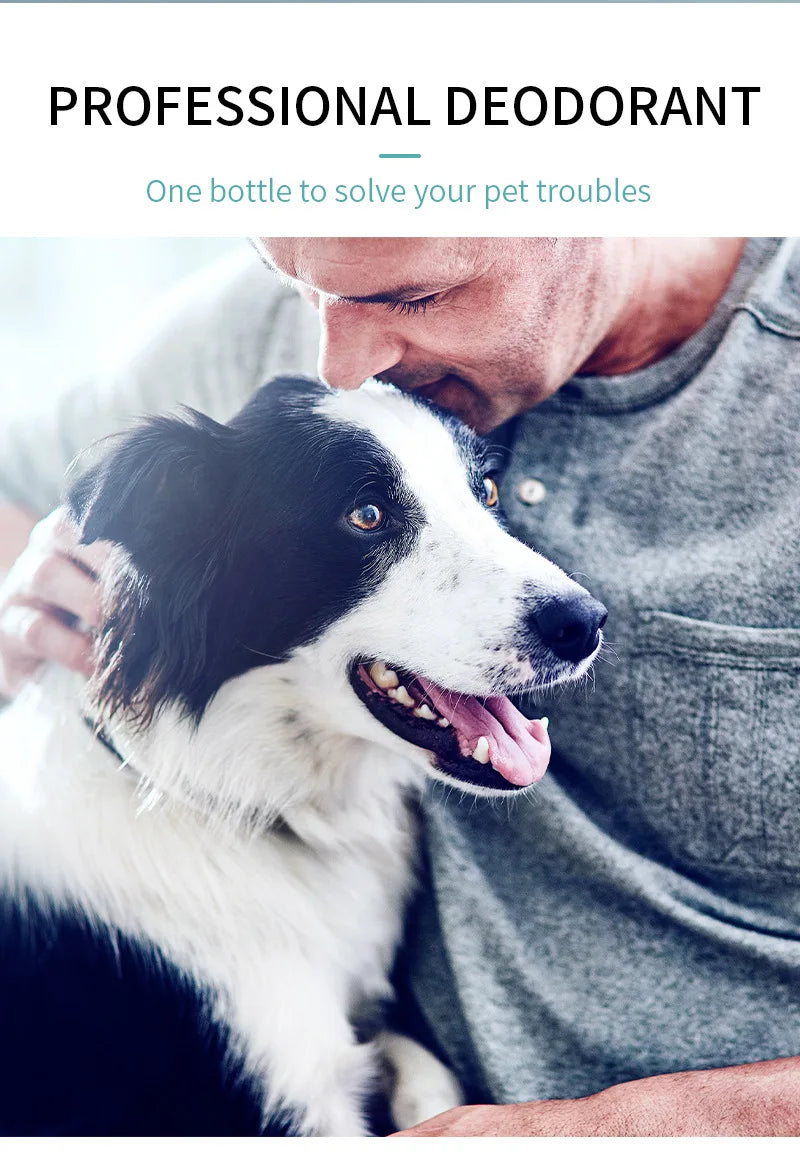 100ml Safe Natural Gentle Pet Odor Eliminator Perfume Spray for Dogs Cats Home Pet Care Long Lasting Fragrance