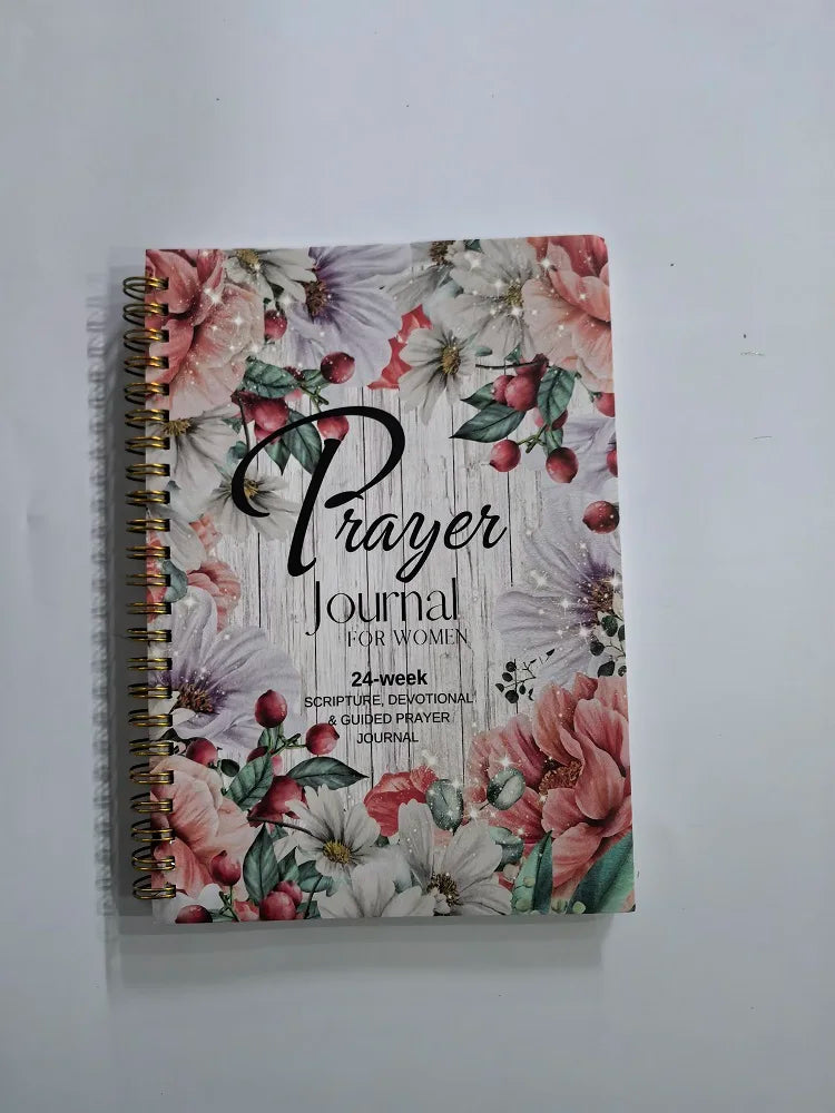 Prayer Journal For women 24 Week Scripture Devotonal & Guider Prayer Journal Book The Bible In A Year Notebook