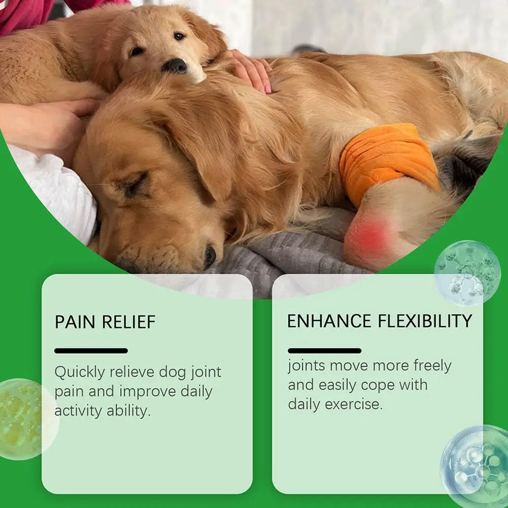 Pet Joint Care Soft Chews 80 Tablets Glucosamine Chondroitin Supplement for Dogs to Support Joint Mobility, Flexibility Health