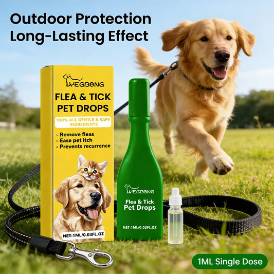Pet Flea&tick Drops Effectively Repel Fleas Keep Skin Healthy Improve Hair Gloss Anti Skin Itching Pet External Deworming Drops