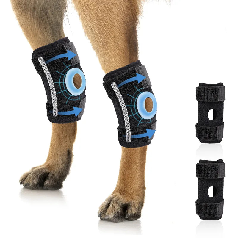 Pet Dog Knee Joint Protector - Patella Guard - Aid in Recovery - Ligament and Joint Dislocation Protection