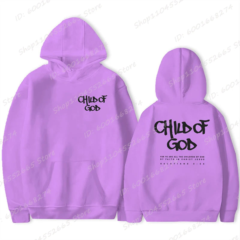 I Am A God Child Hoodie – Christian Prayer Sweatshirt for Women