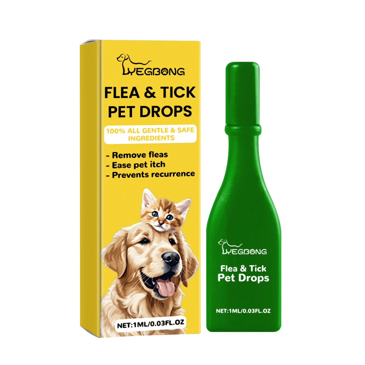 pet flea and tick drops anti-itching
