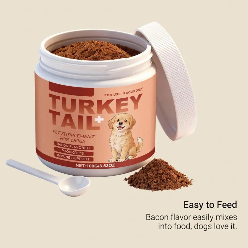 100g Dog Probiotics Immune Support Agent Elderly Dog Maintenance Joint Intestinal Skin Care Bacon Flavored Pet Health Supplement